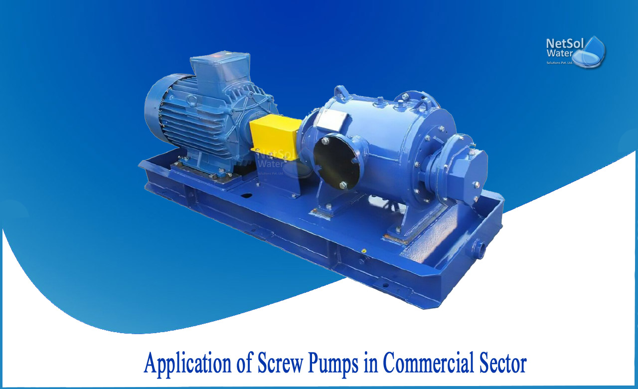 applications of screw pump, disadvantages of screw pump, what is the property of a screw pump